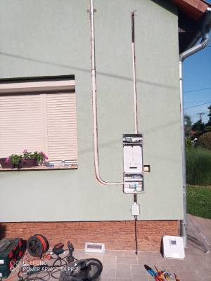 Légkábeles mérőhely kiépítés